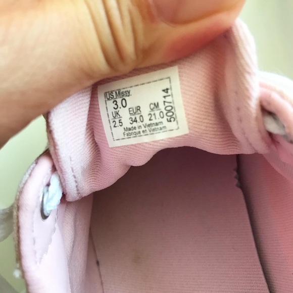 Vans pink Old Skool  sneakers GUC - light stain  size 3 youth - Picture 9 of 10